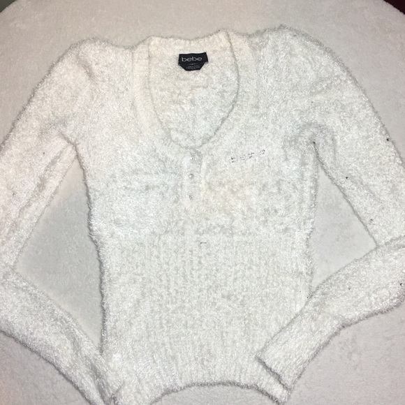 bebe | Sweaters | Bebe Fuzzy Sweater 